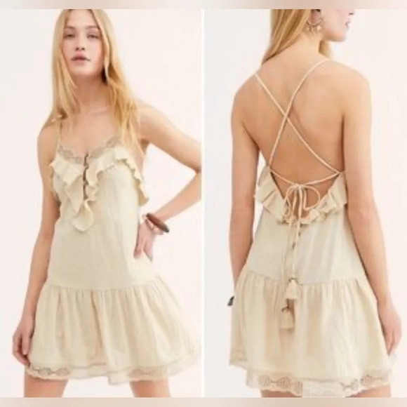 Free People Frill Seeker Drop Waist Dress | XS - Picture 7 of 8